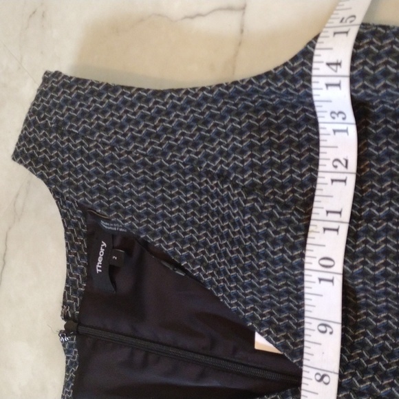 Theory multi shadow Jacquard dress. - Picture 10 of 15